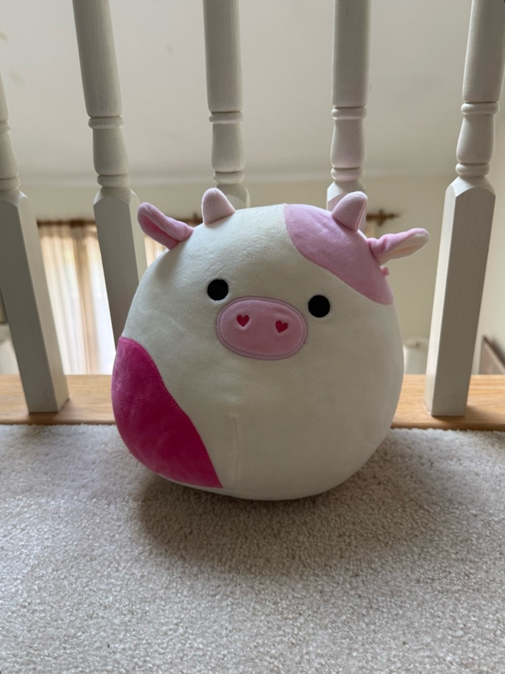 Pink Squishmallow Cow